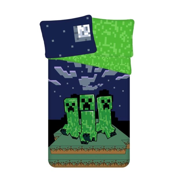 Jerry Fabrics Bavlněné povlečení 140x200 + 70x90 cm - Minecraft Sssleep Tight