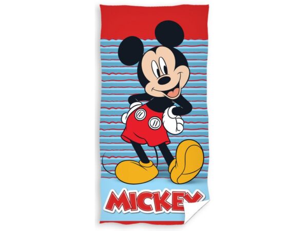 TipTrade Bavlněná froté osuška 70x140 cm - Mickey Mouse Vždy s úsměvem