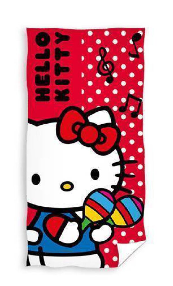 Carbotex Bavlněná froté osuška 70x140 cm - Hello Kitty Malá hudebnice