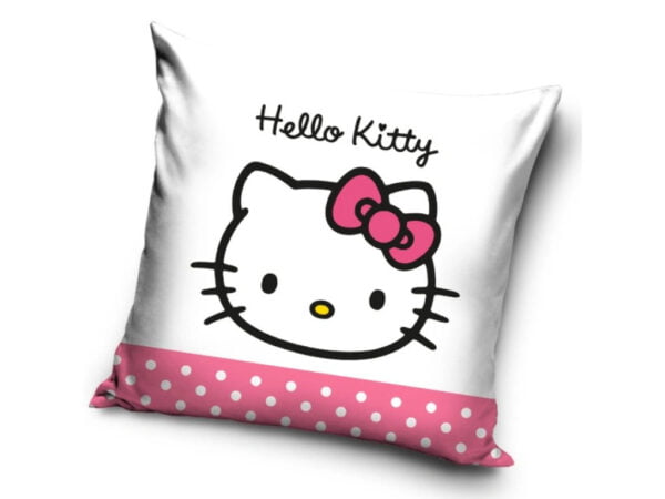 Carbotex Povlak na polštářek 40x40 cm - Hello Kitty Růžová mašlička