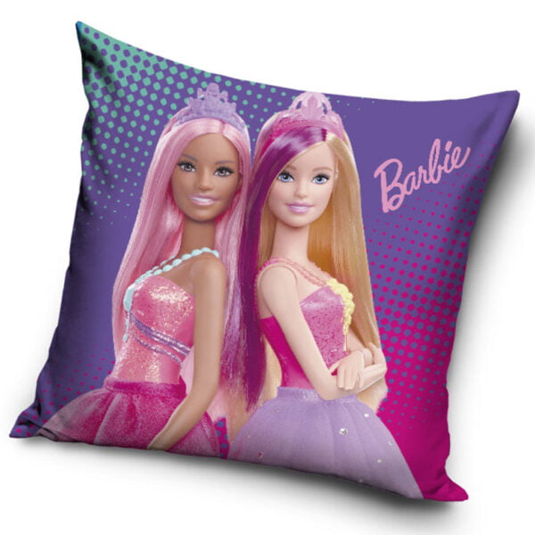 Carbotex Povlak na polštářek 40x40 cm - Barbie Dvě princezny