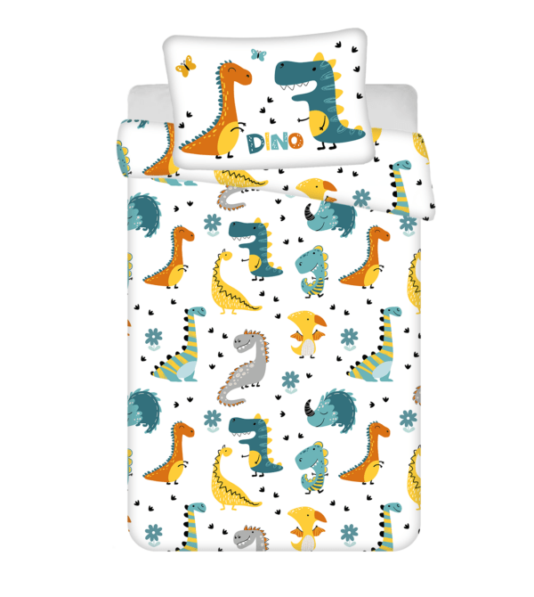 Jerry Fabrics Povlečení do postýlky 100x135 + 40x60 cm - Dino world