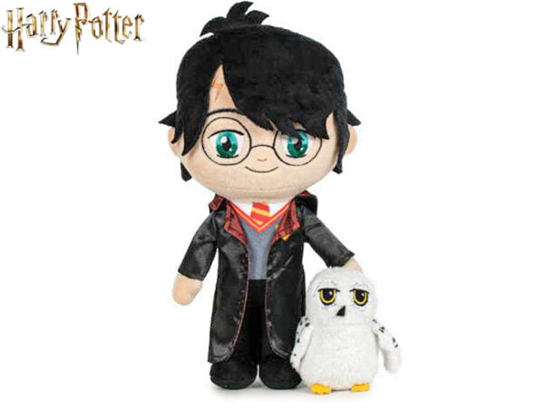 Mikro Trading a.s. Harry Potter - Harry plyšový 29 cm stojící s Hedvikou