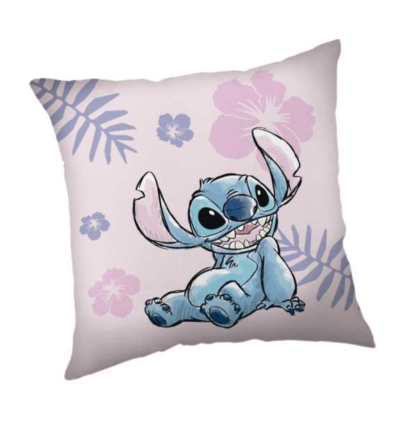 Jerry Fabrics Dekorační polštářek 35x35 cm -  Lilo and Stitch"pink"