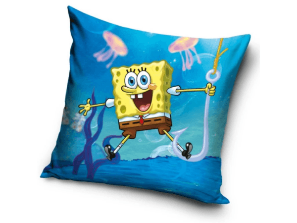 TipTrade Povlak na polštářek 40x40 cm - Sponge Bob Na Háčku